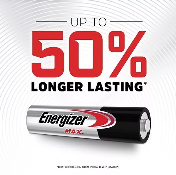 lot 390 image: NEW 2 Packs of Energizer MAX AAA Alkaline Batteries (40 Batteries Per Pack)