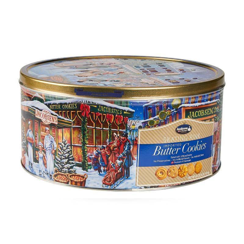 lot 398 image: NEW Jacobsens Original Premium Danish Butter Cookies (3.53 lbs.) 525 Exp