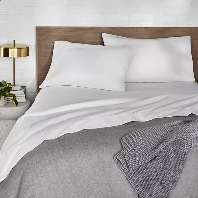 lot 354 image: NEW Members Mark Soft Washed Sheet Set - TwinTwin XL - Arctic White