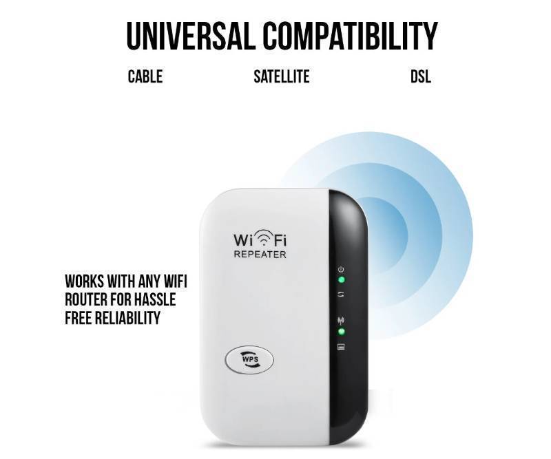 lot 917 image: Dartwood Wi-Fi Extender & Booster  Coverage up to 1000 sq.ft  Up to 10 Devices