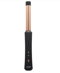 lot 831 image: Unplugged Beauty 1 Cordless Curling Wand (Matte Black)