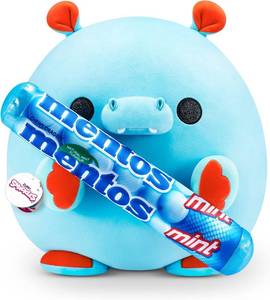 lot 162 image: (Mentos Hippo Super Sized 14 inch Plush by ZURU, Ultra Soft Plush, Collectible Plush with Real Licensed Brands, Stuffed Animal