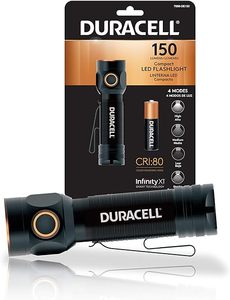 lot 192 image: NEW Duracell 150 Lumen Compact Aluminum LED Flashlight