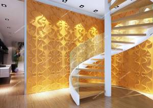 lot 349 image: NEW Gesture Design 3D Glue on Wall Panel Plant Fiber Material 1 Box of 27 sqft - 10 Panels
