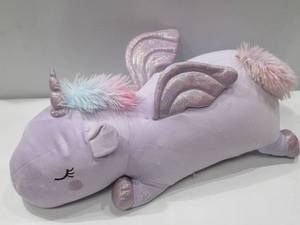 lot 351 image: NEW Members Mark Kids Light Up Jumbo Squishy Pillow - Unicorn