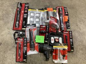 Lot of Assorted Flashlights and Lighting Various Models and Conditions Customer Returns See Pictures