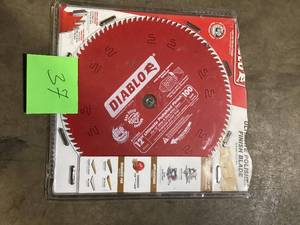DIABLO 12in. x 100-Teeth Ultimate Polished Finish Saw Blade for Wood  Customer Returns See Pictures