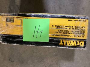DEWALT 34 in. x 1 in. x 16-Gauge Galvanized Wide Crown Glue Collated Staple (13,500-Piece)  Customer Returns See Pictures