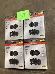 Lot of Defiant Hartford Matte Black Single Cylinder Combo Pack  Customer Returns See Pictures