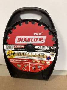DIABLO 8in. x 12-Teeth Carbide Stacked Dado Saw Blade Set Customer Returns See Pictures