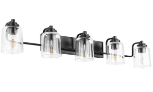 lot 48 image: SOLFART 5 Lights Black Bathroom Light Fixture