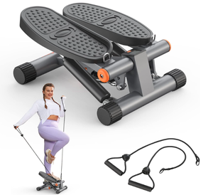 lot 62 image: Niceday Steppers for Exercise, Stair Stepper with Resistance Bands