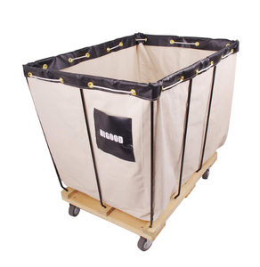 lot 68 image: Canvas Basket Bulk Truck, 12 Bushel Knock Down Truck, 15.0 cu. ft, 600 lb, 36 L X 26 W X 34 H