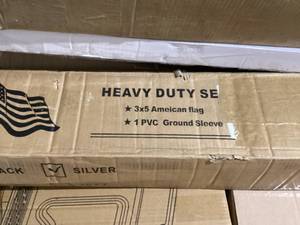 lot 430 image: Aluminum Telescopic Flagpole Kit