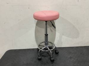 lot 173 image: Pink Swivel Stool