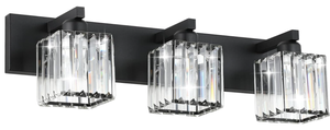 lot 157 image: Aipsun Black Vanity 3 Light
