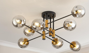 lot 190 image: 8 Light Sputnik Ceiling Light