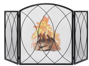 lot 197 image: FEED GARDEN 3 Panel Fireplace Screen