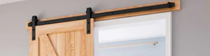 lot 321 image: EaseLife Heavy Duty Sliding Barn Door Hardware 5FT