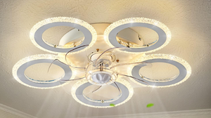 lot 338 image: Modern Ceiling Fan with Light