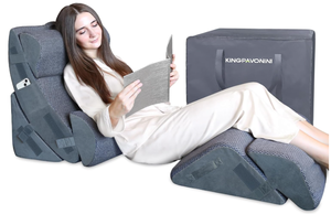 lot 348 image: SET OF 6 KingPavonini Orthopedic Bed Wedge Pillow