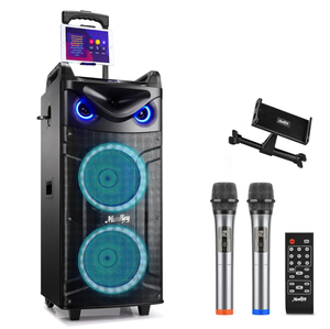 lot 10 image: Moukey Karaoke Machine, Double 10 Woofer PA System for Party
