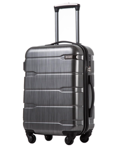 lot 120 image: Coolife Luggage,  20in, Charcoal Carry On