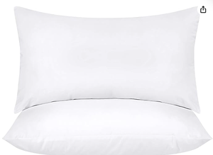lot 307 image: SET OF 2 Utopia White Pillows