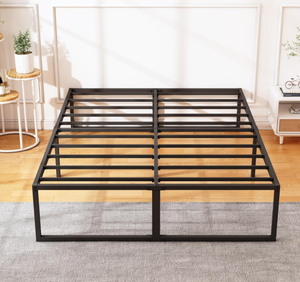 lot 366 image: Heavy Duty Metal Platform 16 Inch Queen Bed Frame