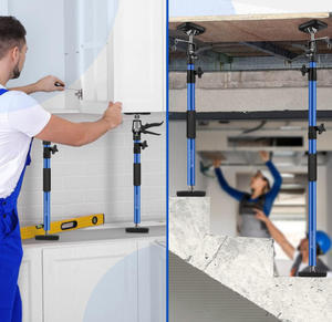 lot 375 image: 2PK Support Pole,Steel Telescopic Quick Adjuste  from 50 Inch to 118 Inch