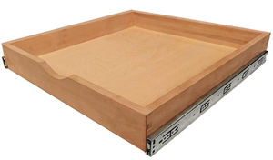 lot 381 image: 29 Inch Width Drawer Wood Pull Out Tray Drawer Box Kitchen Cabinet Organizer
