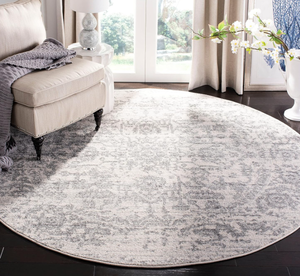 lot 387 image: 4 Round Silver Indoor Area Rug