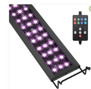lot 495 image: SET OF 2 Hygger Aquarium Extendable LED Light