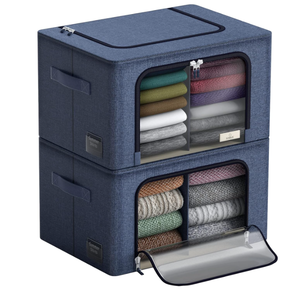 lot 238 image: Sorbus Storage Bins with Divided Interior- 2 Paclk