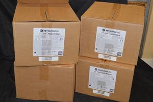 lot 95 image: 4ct Case of KeySurgical 4519 Face Shields