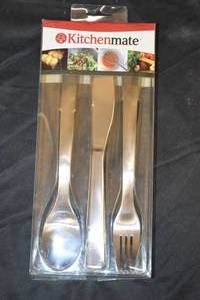 lot 96 image: 6ct Smith and Doyle Kitchenmate Stainless Steel Tableware - Service for Four