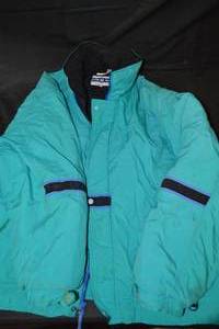 lot 139 image: Vintage Neon Turquoise Windbreaker - XL