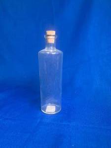 lot 40 image: 25 - Glass Bottle With Cork Stoppers 250ml