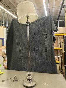 lot 46 image: Lamp and Shade 4 feet 10 inches tall