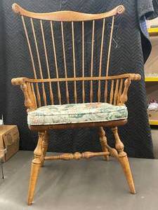 lot 96 image: Beautiful Wood Chair with Cushion