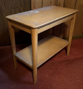 Vintage Wooden Two Tiered Accent Table