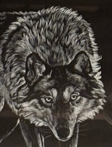 Framed Wolf Print