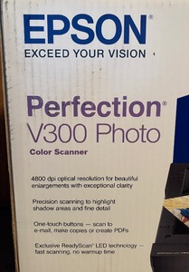New Epson Perfection V300 Photo Color Scanner