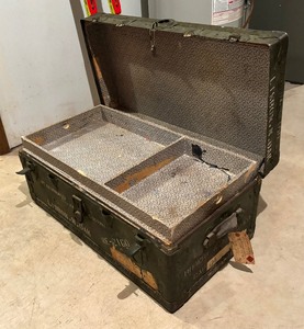 Vintage Military Trunk