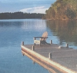 Scenic Print with a Lovely Lake View