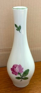 Pretty Porcelain Vase, Teacup with Saucer, Trinket Box and Petite Plate