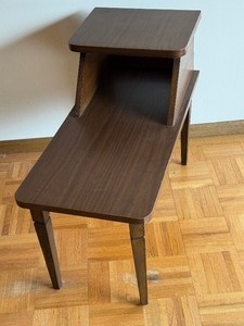 Vintage Mid Century Modern Tiered Accent Table
