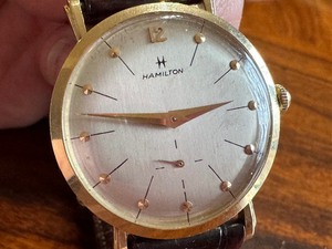 Vintage 14k Gold Hamilton Wrist Watch