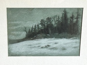 Antique Framed Original Scenic Pastel