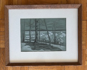 Two Scenic Framed Art Prints and an Original Framed Pastel